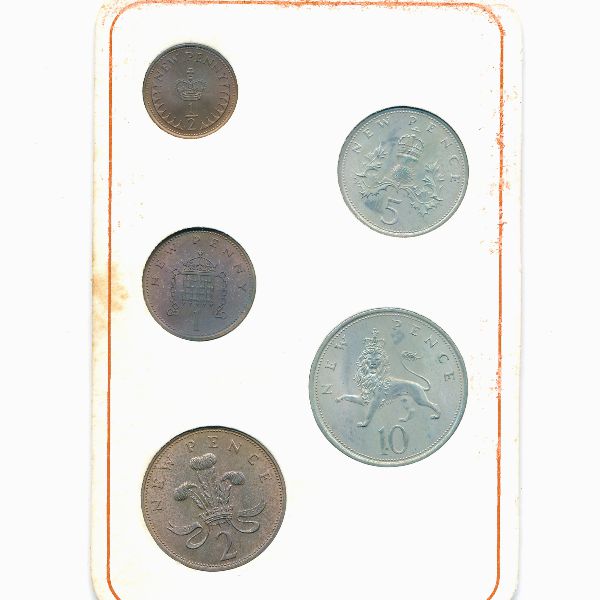 Великобритания, Набор монет (1971 г.)