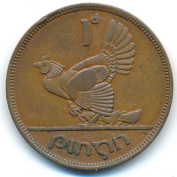 Ирландия, 1 пенни (1943 г.)