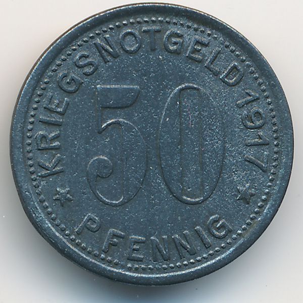 Гуммерсбах., 50 пфеннигов (1917 г.)