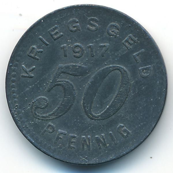 Бармен., 50 пфеннигов (1917 г.)