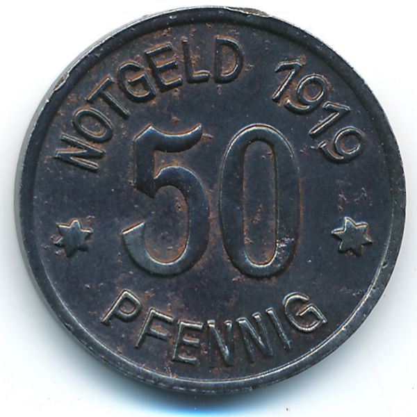 Бинген-на-Рейне., 50 пфеннигов (1919 г.)