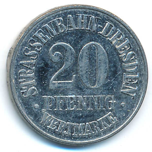 Дрезден., 20 пфеннигов