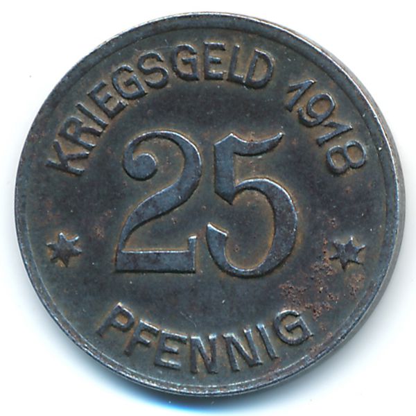 Кобленц., 25 пфеннигов (1918 г.)