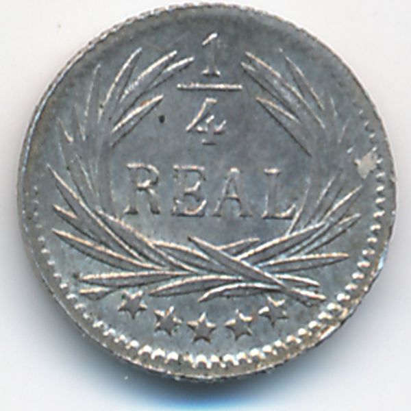 Гватемала, 1/4 реала (1896 г.)