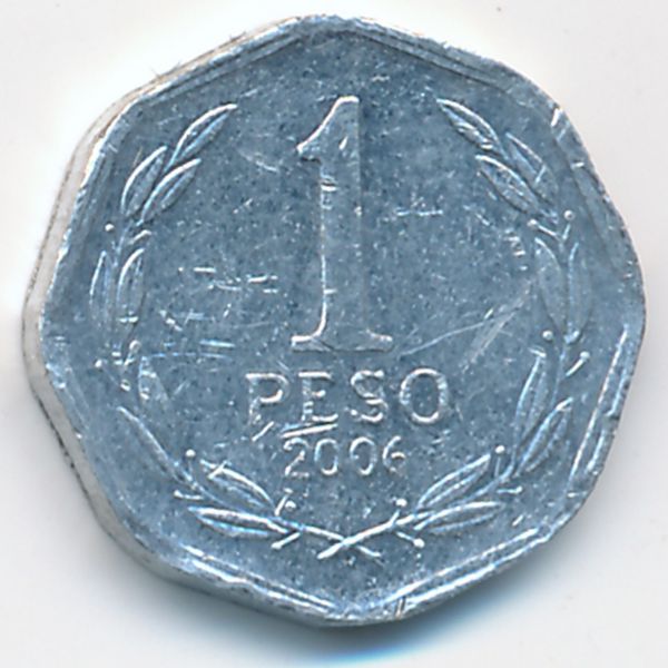 Чили, 1 песо (2006 г.)