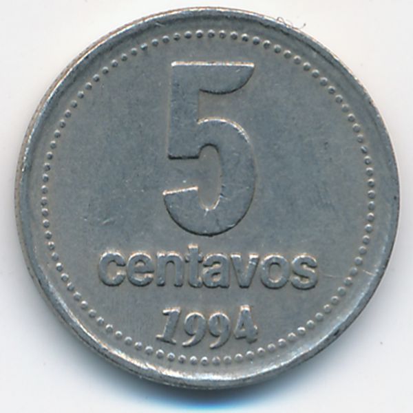 Аргентина, 5 сентаво (1994 г.)