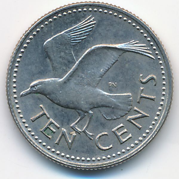 Барбадос, 10 центов (1973 г.)
