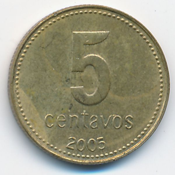 Аргентина, 5 сентаво (2005 г.)