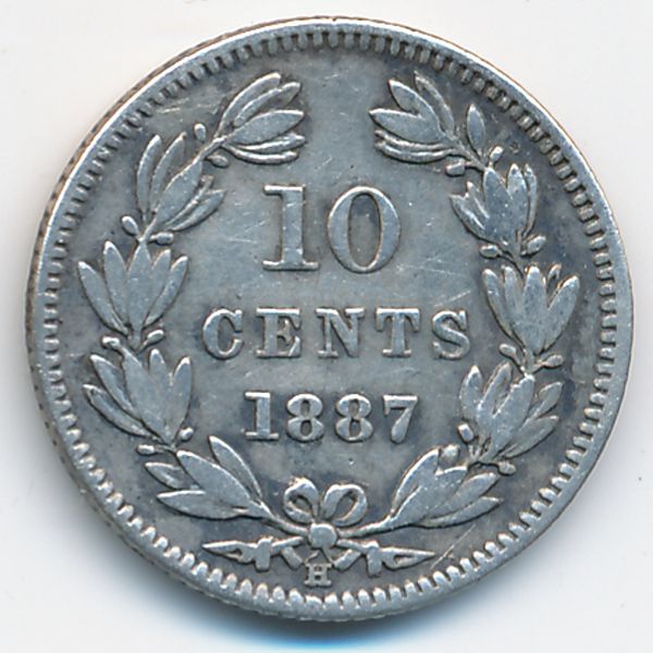 Никарагуа, 10 сентаво (1887 г.)