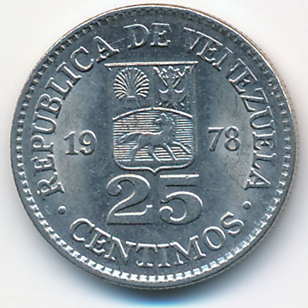 Венесуэла, 25 сентимо (1978 г.)