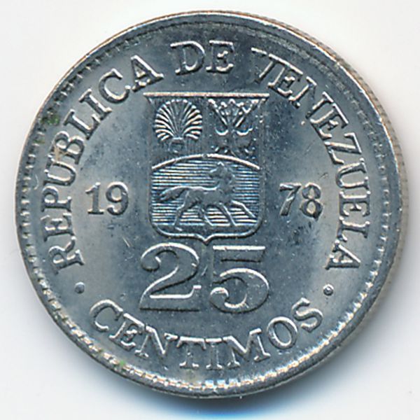 Венесуэла, 25 сентимо (1978 г.)