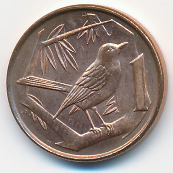 Каймановы острова, 1 цент (1999 г.)
