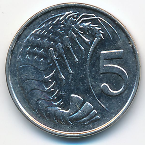 Каймановы острова, 5 центов (1996 г.)