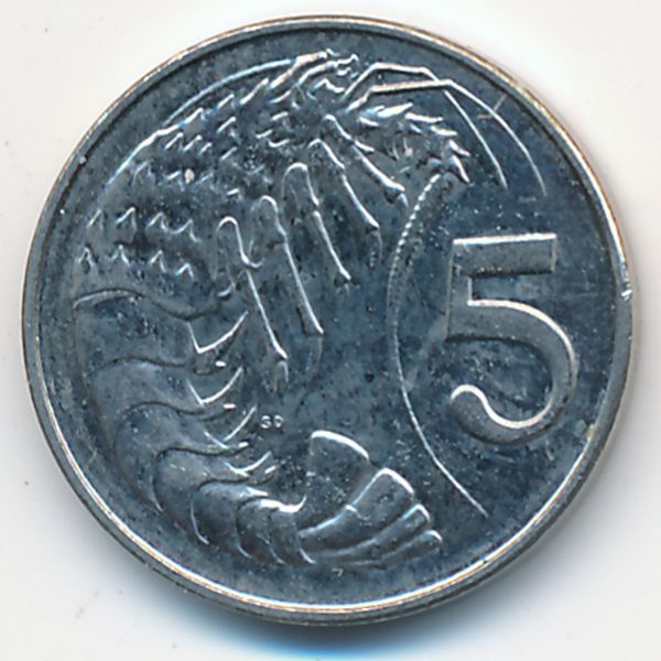 Каймановы острова, 5 центов (2002 г.)