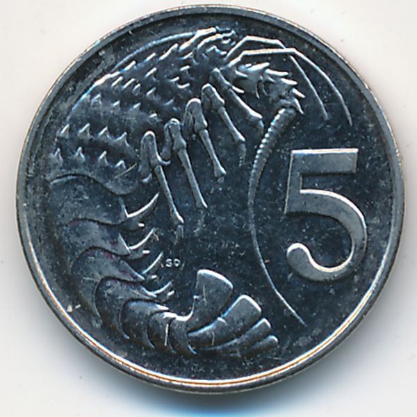 Каймановы острова, 5 центов (2005 г.)