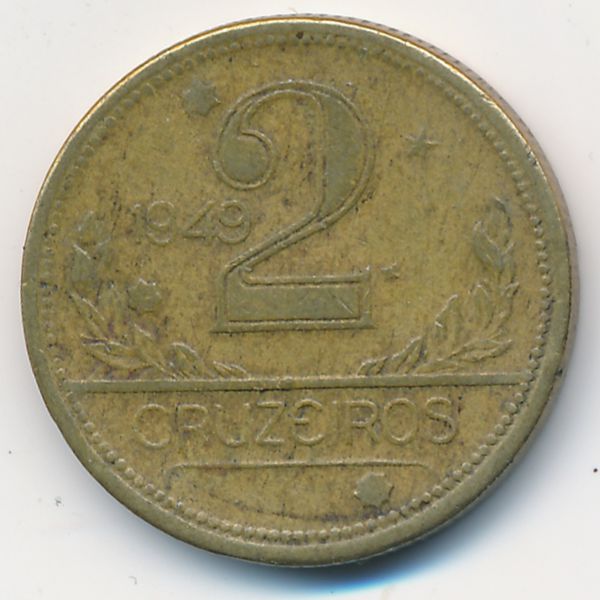 Бразилия, 2 крузейро (1949 г.)