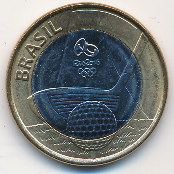Бразилия, 1 реал (2014 г.)