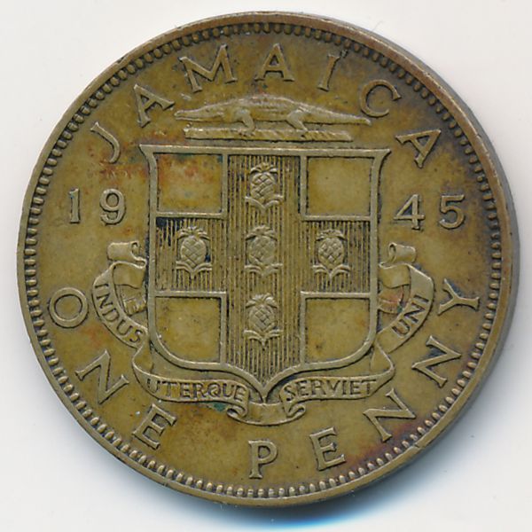 Ямайка, 1 пенни (1945 г.)