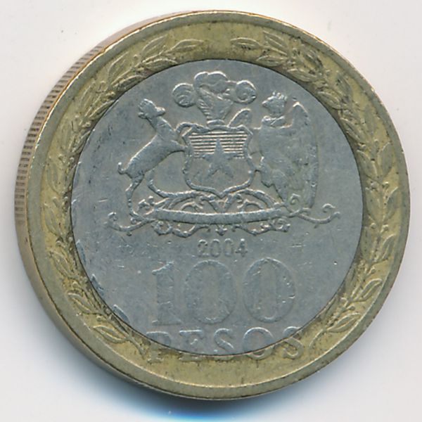 Чили, 100 песо (2004 г.)