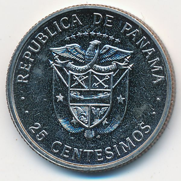 Панама, 25 сентесимо (1980 г.)
