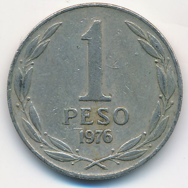 Чили, 1 песо (1976 г.)