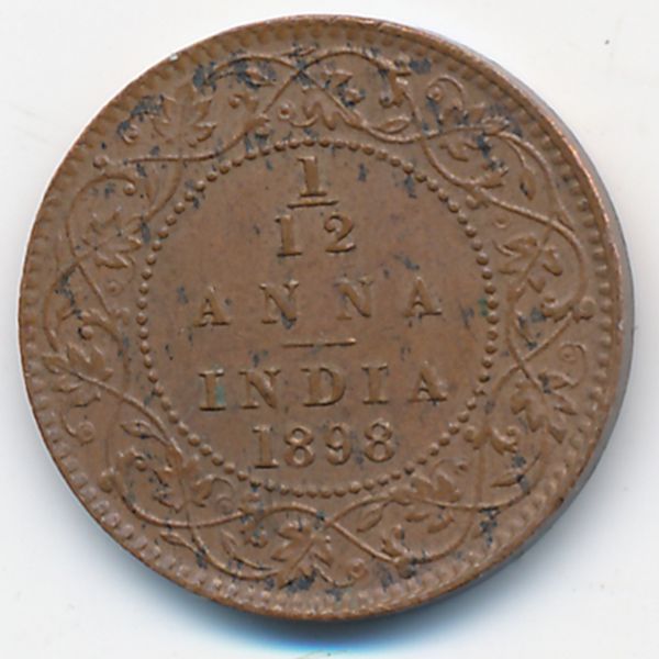 Британская Индия, 1/12 анны (1898 г.)