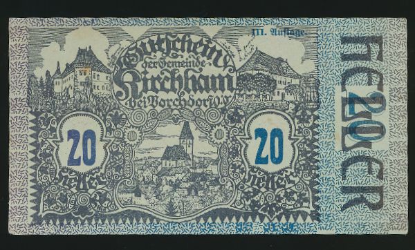 Нотгельды Австрии, 20 геллеров (1920 г.)
