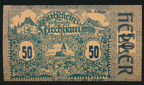 Нотгельды Австрии, 50 геллеров (1920 г.)