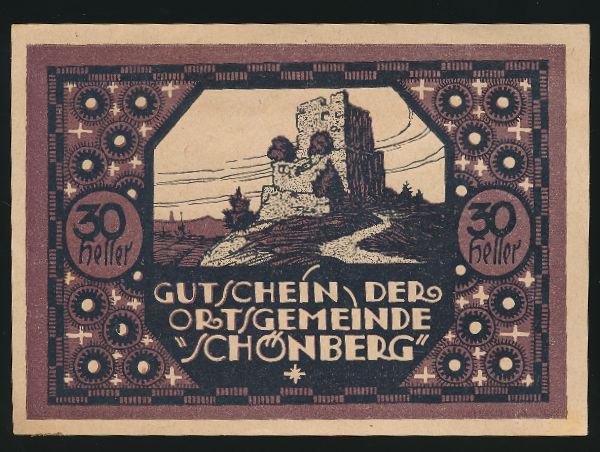 Нотгельды Австрии, 30 геллеров (1920 г.)
