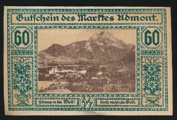Нотгельды Австрии, 60 геллеров (1920 г.)