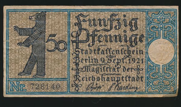 Нотгельды Германии, 50 пфеннигов (1921 г.)