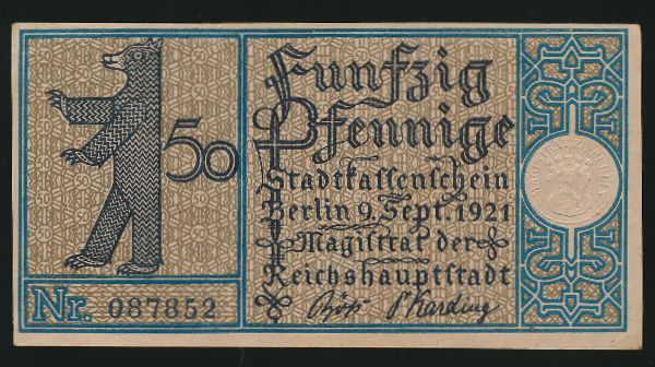Нотгельды Германии, 50 пфеннигов (1921 г.)