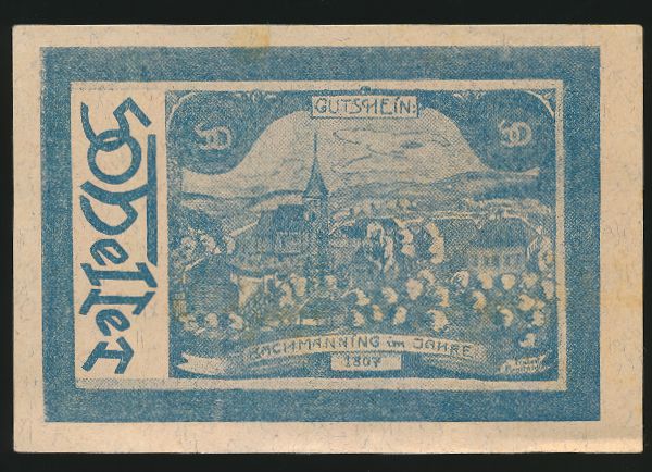 Нотгельды Австрии, 50 геллеров (1920 г.)