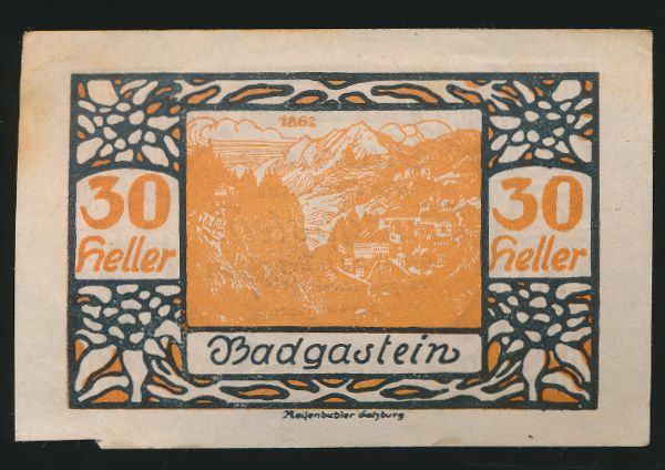 Нотгельды Австрии, 30 геллеров (1920 г.)