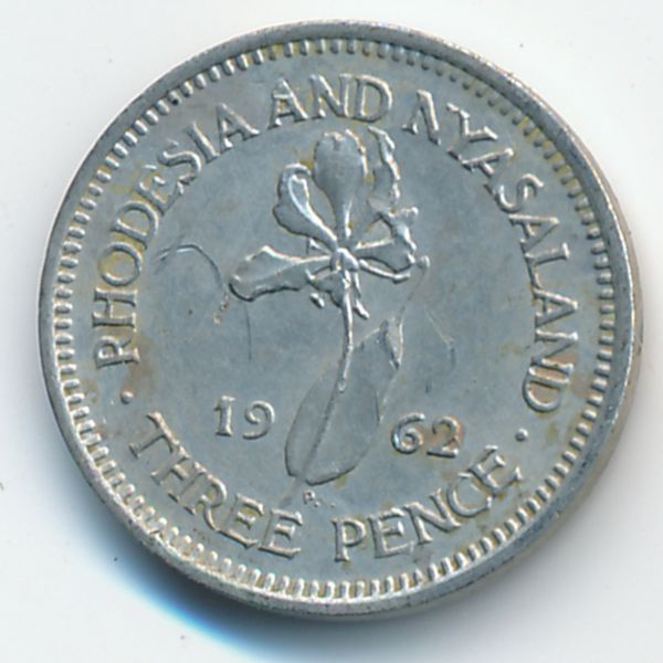 Родезия и Ньясаленд, 3 пенса (1962 г.)