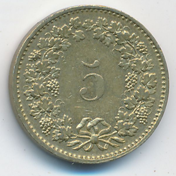 Швейцария, 5 раппенов (1982 г.)
