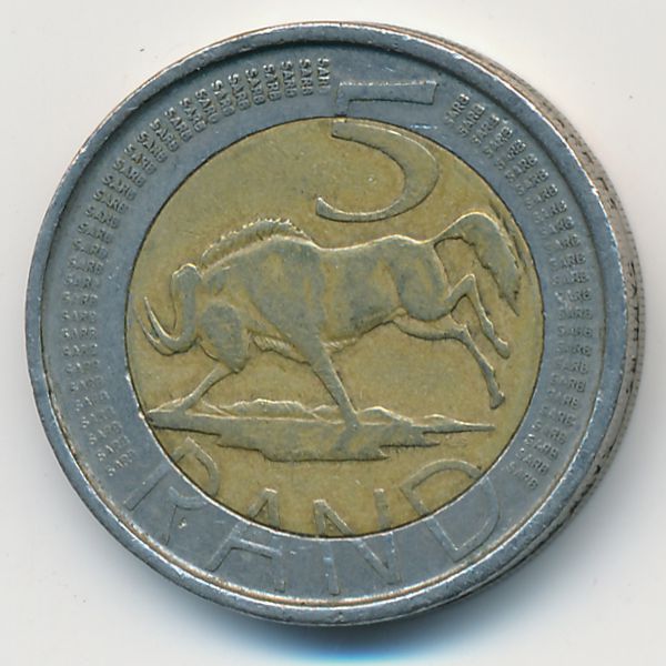 ЮАР, 5 рэндов (2004 г.)