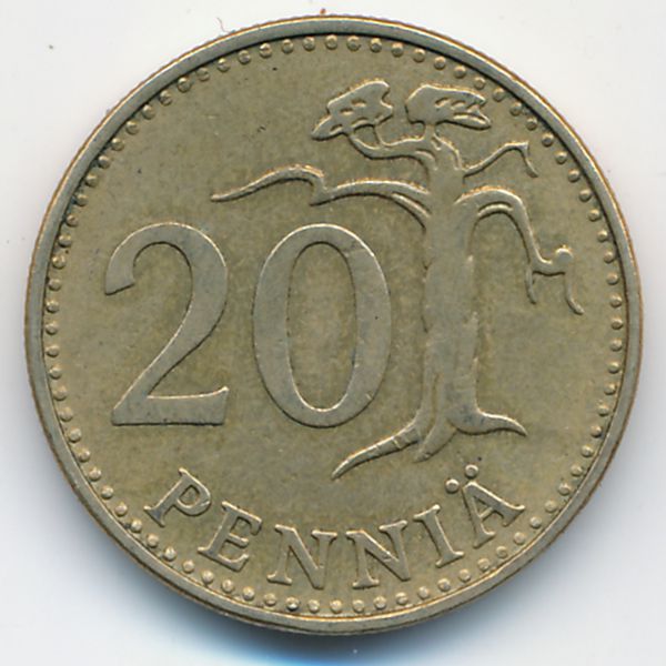 Финляндия, 20 пенни (1963 г.)