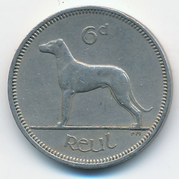 Ирландия, 6 пенсов (1960 г.)