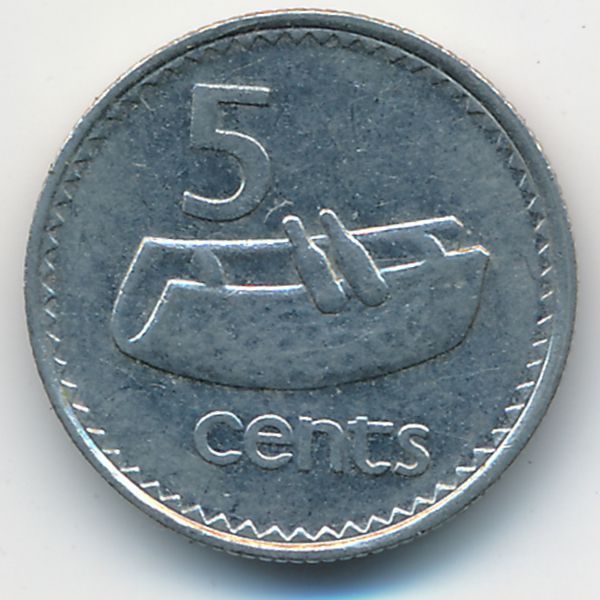 Фиджи, 5 центов (1990 г.)