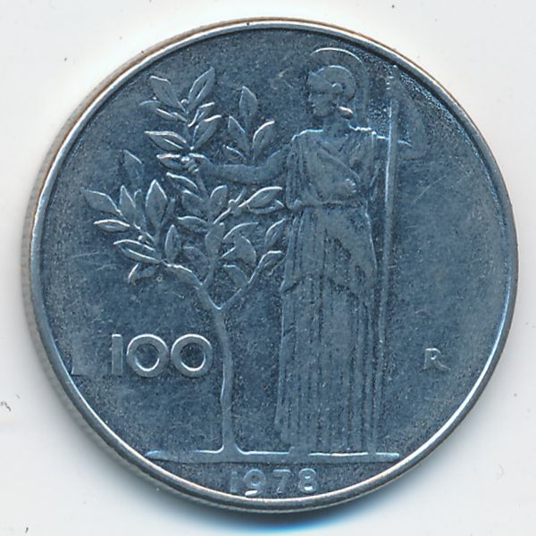 Италия, 100 лир (1978 г.)