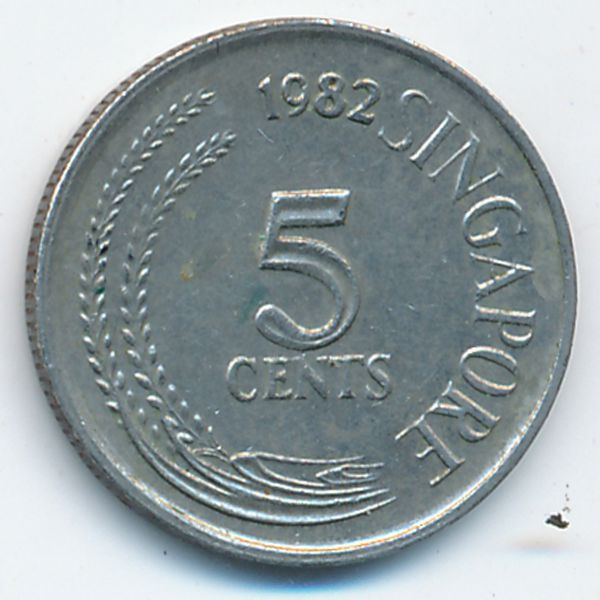 Сингапур, 5 центов (1982 г.)