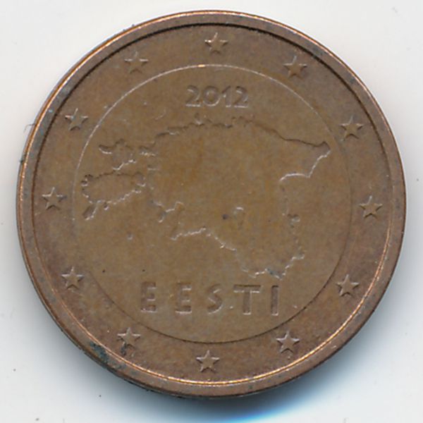 Эстония, 2 евроцента (2012 г.)