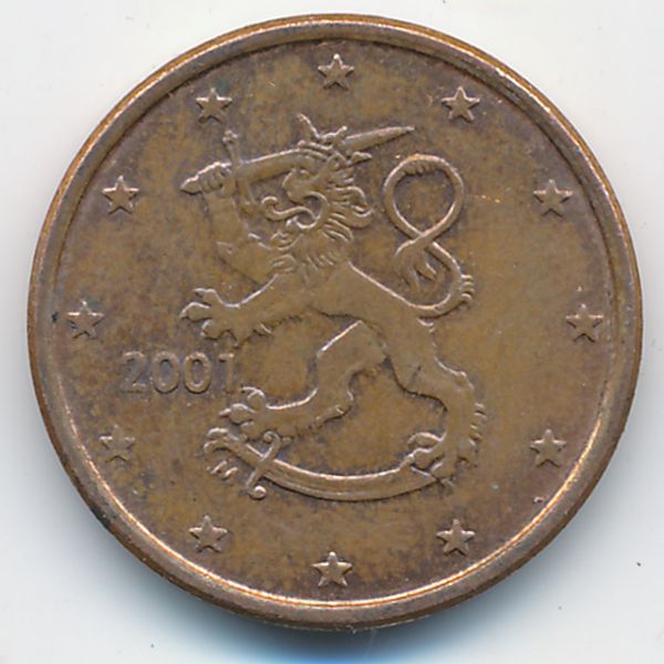 Финляндия, 5 евроцентов (2001 г.)