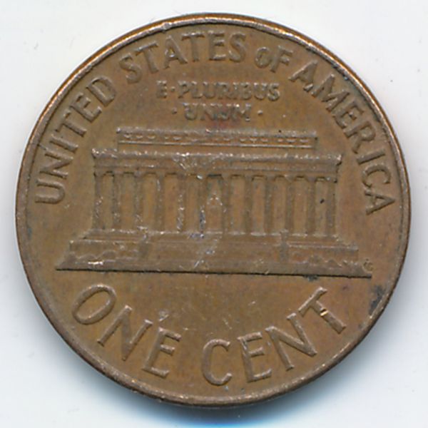 США, 1 цент (1962 г.)