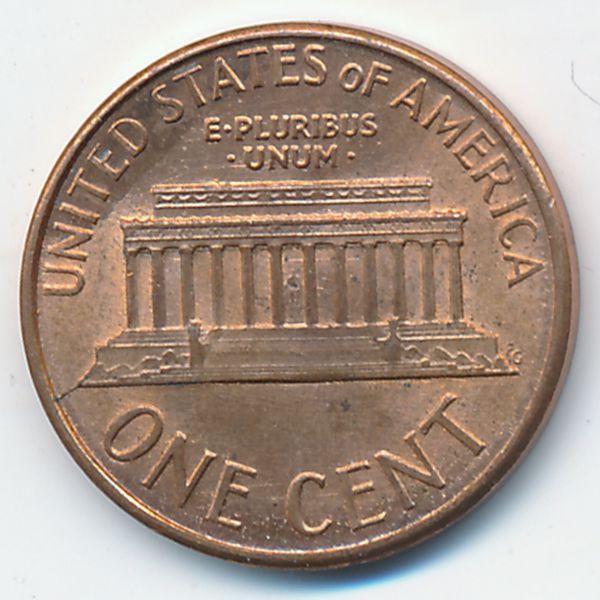 США, 1 цент (1987 г.)