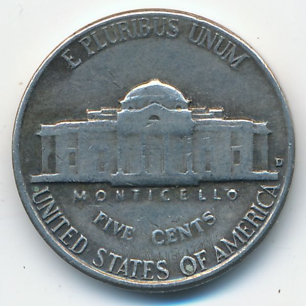 США, 5 центов (1962 г.)