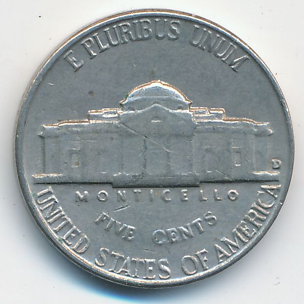 США, 5 центов (1962 г.)