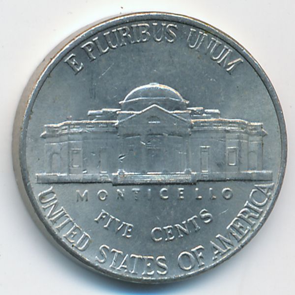 США, 5 центов (2002 г.)