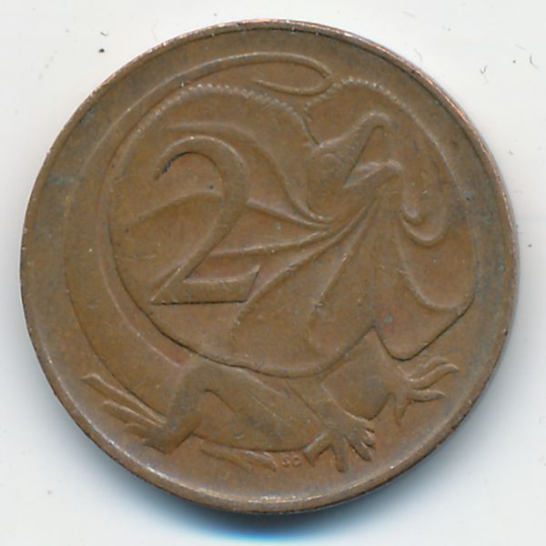 Австралия, 2 цента (1966 г.)